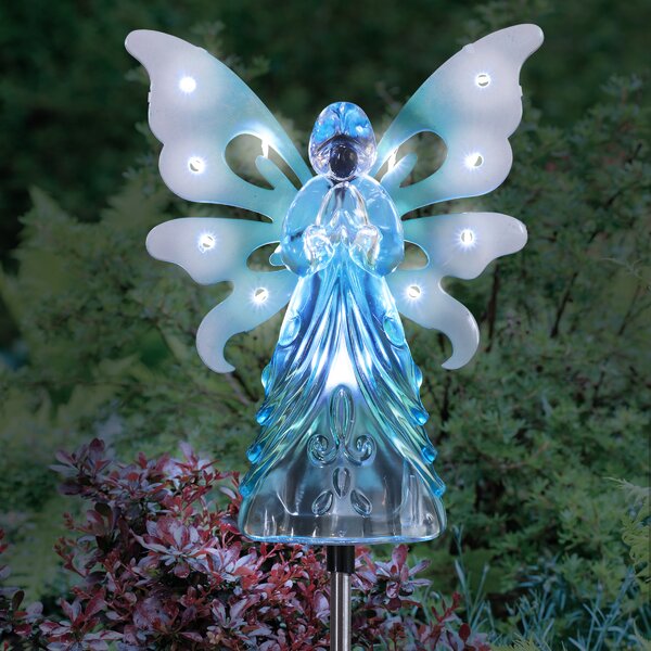 Angel solar store lights for graves